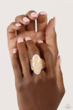 Paparazzi "Shimmery Sovereign" White Ring Paparazzi Jewelry