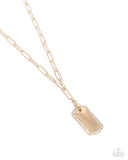 Paparazzi "Simple Street" Gold Necklace & Earring Set Paparazzi Jewelry