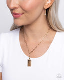 Paparazzi "Simple Street" Gold Necklace & Earring Set Paparazzi Jewelry