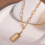 Paparazzi "Simple Street" Gold Necklace & Earring Set Paparazzi Jewelry