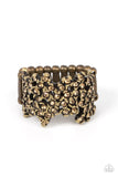 Paparazzi "Sizzling Shimmer" Brass Ring Paparazzi Jewelry