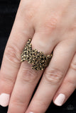 Paparazzi "Sizzling Shimmer" Brass Ring Paparazzi Jewelry