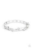 Paparazzi "Slammin Sparkle" White Bracelet Paparazzi Jewelry