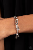 Paparazzi "Slammin Sparkle" White Bracelet Paparazzi Jewelry