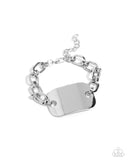Paparazzi "Sleek Suit" Silver Bracelet Paparazzi Jewelry
