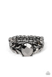 Paparazzi "Smooth Smolder" Black Ring Paparazzi Jewelry