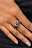 Paparazzi "Smooth Smolder" Black Ring Paparazzi Jewelry