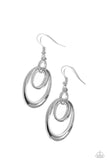 Paparazzi "So-OVAL Rated" Silver Earrings Paparazzi Jewelry