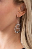 Paparazzi "So-OVAL Rated" Silver Earrings Paparazzi Jewelry