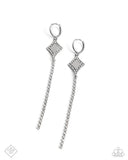 Paparazzi "Soft-Hearted Sentiment" White Fashion Fix Post Earrings