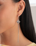 Paparazzi "Soft-Hearted Sentiment" White Fashion Fix Post Earrings