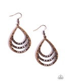 Paparazzi "Sojourn Shimmer" Copper Earrings Paparazzi Jewelry