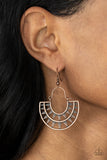 Paparazzi "Solar Surge" Copper Earrings Paparazzi Jewelry