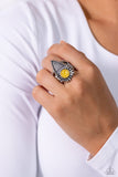Paparazzi "Solstice Scene" Yellow Ring Paparazzi Jewelry