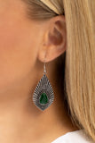 Paparazzi "SOUL-ar Flare" Green Earrings Paparazzi Jewelry