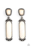Paparazzi "Southern Charm" White Post Earrings Paparazzi Jewelry