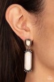 Paparazzi "Southern Charm" White Post Earrings Paparazzi Jewelry
