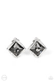 Paparazzi "Sparkle Squared" Silver Clip On Earrings Paparazzi Jewelry