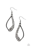 Paparazzi "Sparkly Side Effects" Black Earrings Paparazzi Jewelry
