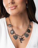 Paparazzi "Sparrow Social" Multi Necklace & Earring Set Paparazzi Jewelry