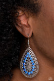 Paparazzi "Spirited Socialite" Blue Earrings Paparazzi Jewelry