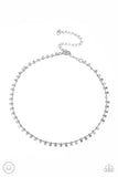 Paparazzi "Spotlight Spunk" Silver Choker Necklace & Earring Set Paparazzi Jewelry