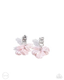 Paparazzi "Stacked Sprigs" Pink Clip On Earrings Paparazzi Jewelry