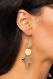 Paparazzi "Star Bizarre" Gold Earrings Paparazzi Jewelry