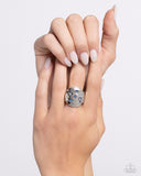 Paparazzi "Starry Serenade" Blue Ring Paparazzi Jewelry