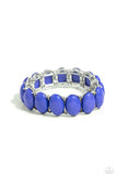 Paparazzi "Starting Oval" Blue Bracelet Paparazzi Jewelry