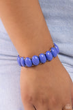 Paparazzi "Starting Oval" Blue Bracelet Paparazzi Jewelry