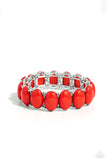 Paparazzi "Starting Oval" Red Bracelet Paparazzi Jewelry