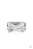 Paparazzi "Status Update" White Ring Paparazzi Jewelry