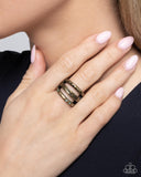 Paparazzi "Stay Wild, Flower Child" Brass Ring Paparazzi Jewelry