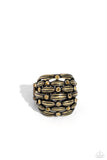 Paparazzi "Steadfast Stack" Brass Ring Paparazzi Jewelry