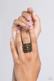 Paparazzi "Steadfast Stack" Brass Ring Paparazzi Jewelry