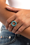 Paparazzi "Stone Circles" Blue Ring Paparazzi Jewelry