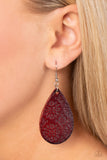Paparazzi "Stylishly Subtropical" Brown Earrings Paparazzi Jewelry