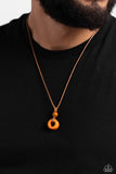 Paparazzi "Sunset Sabbatical" Orange Mens Urban Necklace Unisex Paparazzi Jewelry