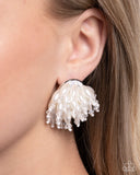 Paparazzi "Sunset Shower" White Post Earrings Paparazzi Jewelry