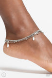 Paparazzi "Surf City" White Anklet Bracelet Paparazzi Jewelry