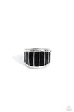 Paparazzi "Swatch Your Step" Black Ring Paparazzi Jewelry