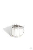 Paparazzi "Swatch Your Step" White Ring Paparazzi Jewelry