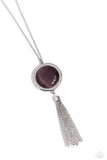Paparazzi "Tallahassee Tassel" Purple Necklace & Earring Set Paparazzi Jewelry