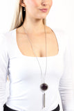Paparazzi "Tallahassee Tassel" Purple Necklace & Earring Set Paparazzi Jewelry