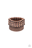 Paparazzi "Tenacious Texture" Copper Men's Ring Paparazzi Jewelry