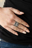 Paparazzi "Tenacious Texture" Silver Men's Ring Paparazzi Jewelry