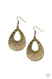 Paparazzi "Terraform Twinkle" Green Earrings Paparazzi Jewelry