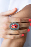 Paparazzi "Terrazzo Trendsetter" Red Ring Paparazzi Jewelry