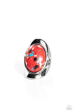 Paparazzi "Terrazzo Tribute" Red Ring Paparazzi Jewelry